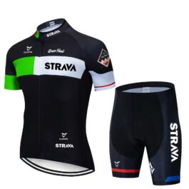 STRAVA Green Strój kolarski