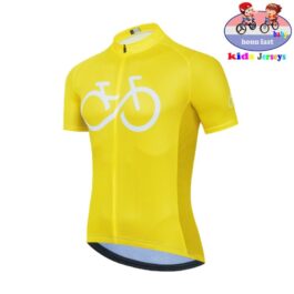 Dziecięca koszulka rowerowa Bike Yellow