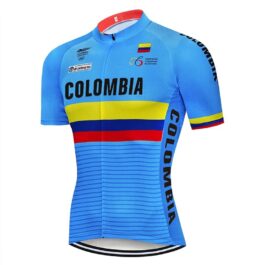 Colombia Sky Blue Koszulka kolarska