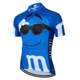 Koszulka kolarska m&m’s Blue