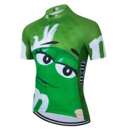 Koszulka kolarska m&m’s Green