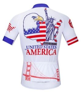 Męska koszulka kolarska USA