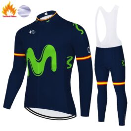 Movistar Thermal Strój kolarski zimowy